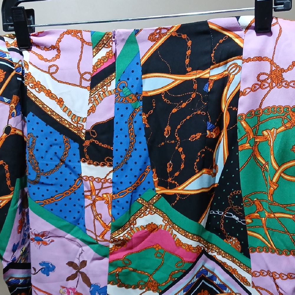 Fashion Nova Multicolor Mini Skirt NWT - Picture 4 of 6
